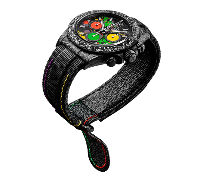 Diw Daytona carbon motley 40mm oyster black