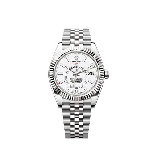 Sky-Dweller 42mm, Oystersteel and 18k White Gold, Ref# 326934-0002