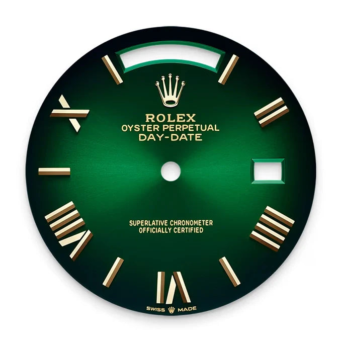 Day-Date 40 Oyster, 40 mm, Yellow Gold, Green Ombré Dial, Ref# 228238-0069