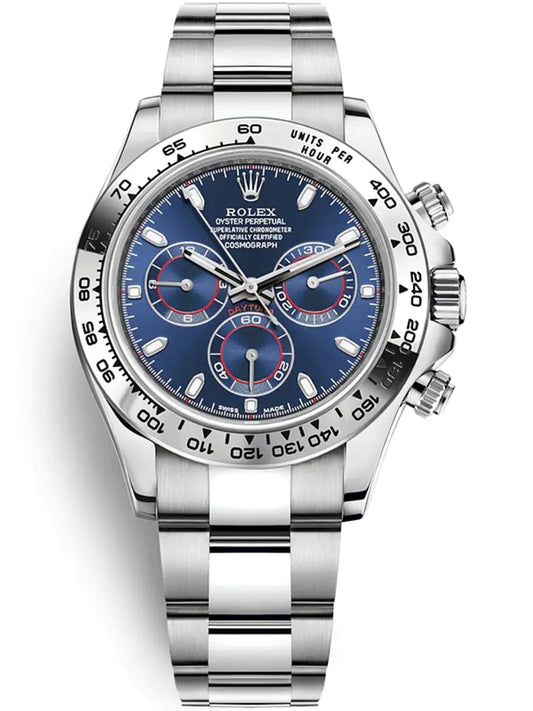 COSMOGRAPH DAYTONA WHITE GOLD BLUE DIAL 116509