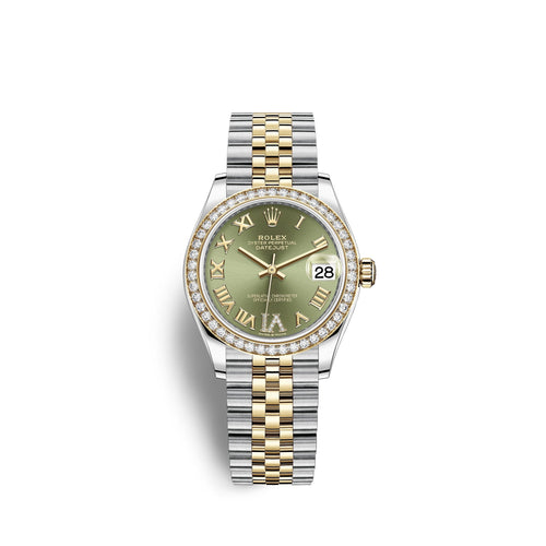 Datejust 31, Oystersteel, 18kt Yellow Gold and diamonds, Ref# 278383RBR-0016
