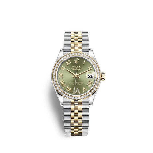 Datejust 31, Oystersteel, 18kt Yellow Gold and diamonds, Ref# 278383RBR-0016