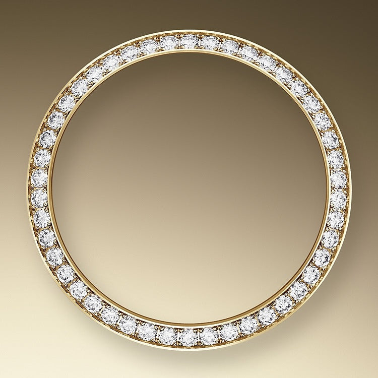 Datejust 31, Oystersteel, 18kt Yellow Gold and diamonds, Ref# 278383RBR-0017