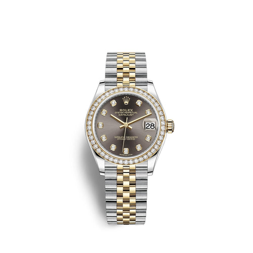 Datejust 31, Oystersteel, 18kt Yellow Gold and diamonds, Ref# 278383RBR-0022