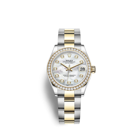 Datejust 31, Oystersteel, 18kt Yellow Gold and diamonds, Ref# 278383RBR-0027