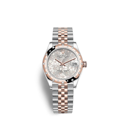 Datejust 31mm, Oystersteel and 18k Everose Gold with Diamonds, Ref# 278341rbr-0032