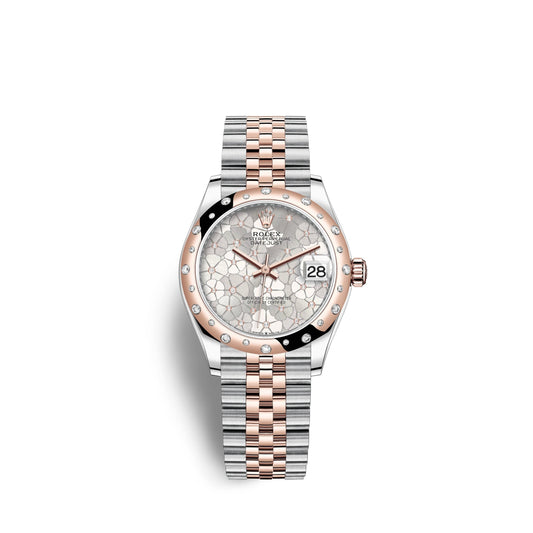 Datejust 31mm, Oystersteel and 18k Everose Gold with Diamonds, Ref# 278341rbr-0032