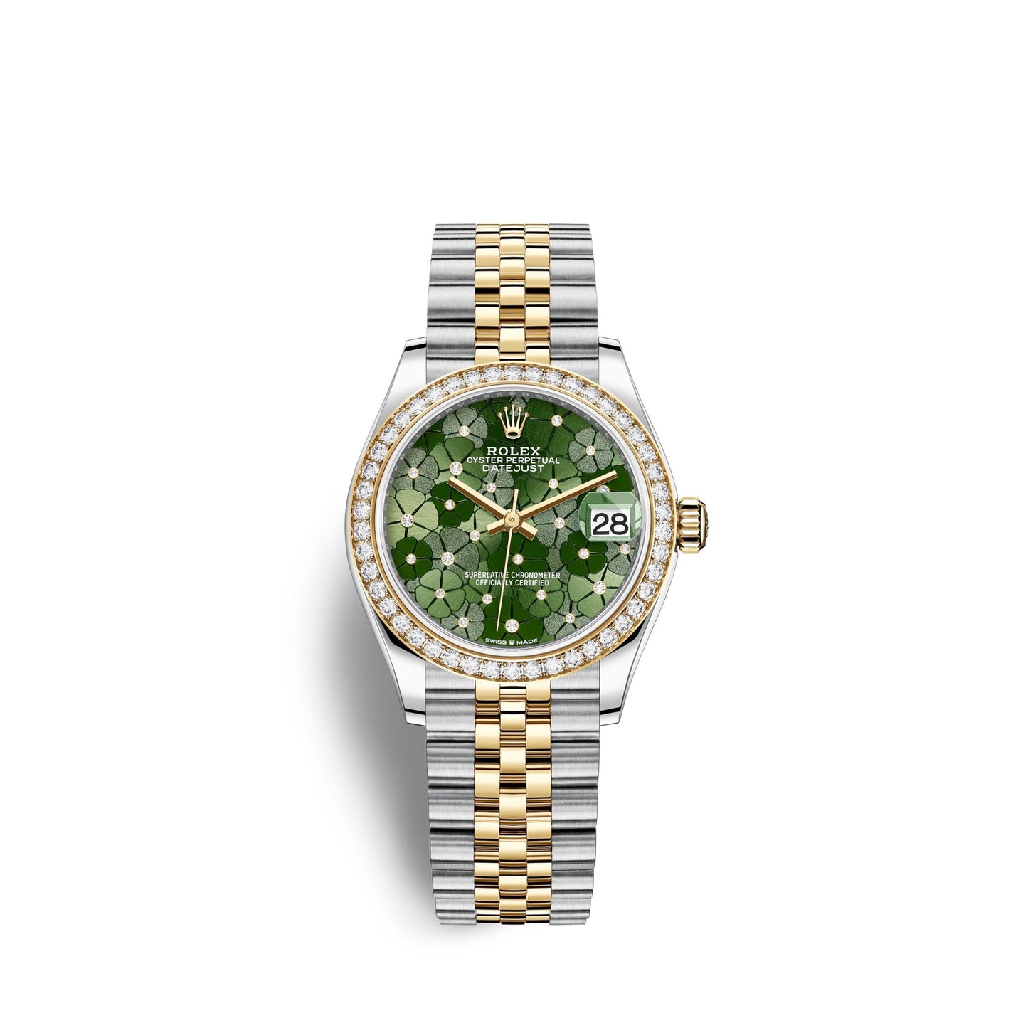 Datejust 31mm, Oystersteel and 18k Yellow Gold with Diamonds, Ref# 278383rbr-0032