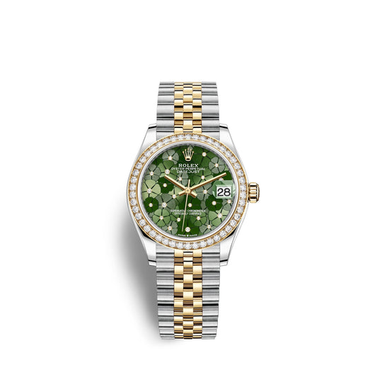 Datejust 31mm, Oystersteel and 18k Yellow Gold with Diamonds, Ref# 278383rbr-0032