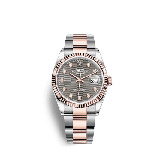 Datejust 36mm, Oystersteel and 18k Everose Gold, Ref# 126231-0042