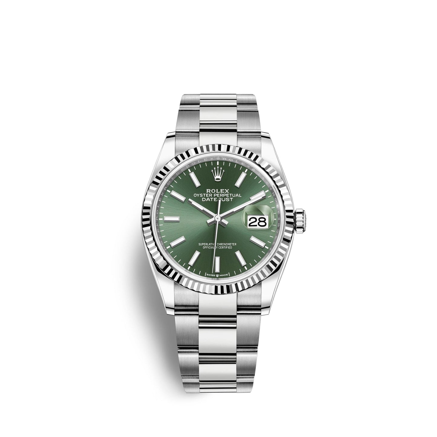 Datejust 36mm, Oystersteel and 18k White Gold, Ref# 126234-0052
