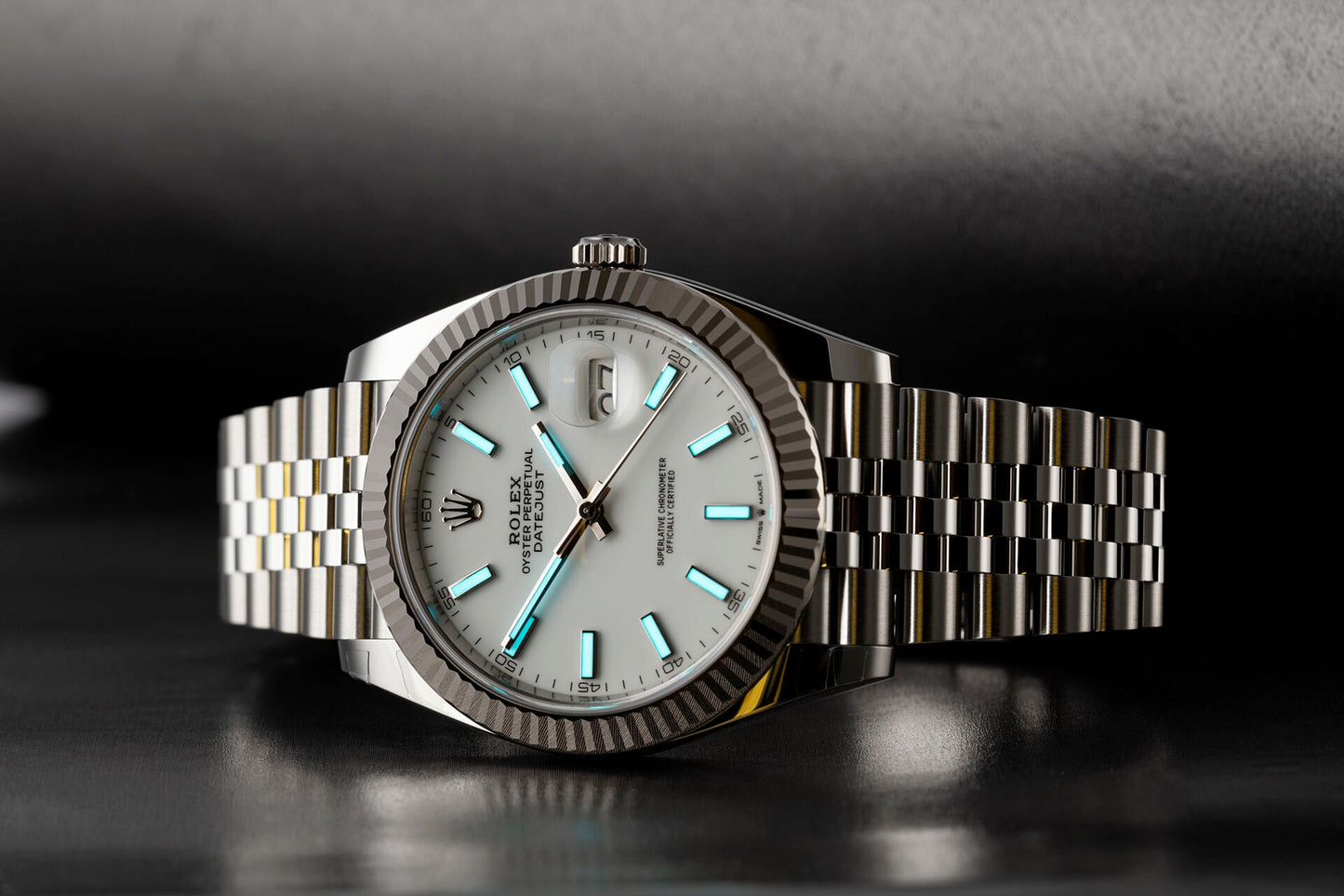 Datejust 41 White Dial Gold &amp; Steel Men’s Watch M126334-0009