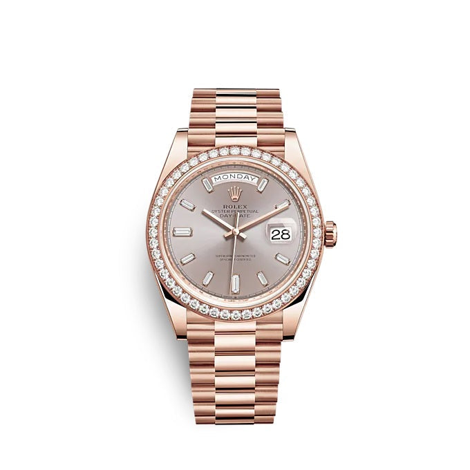 Day-Date 40 Everose gold Ref# 228345RBR-0007