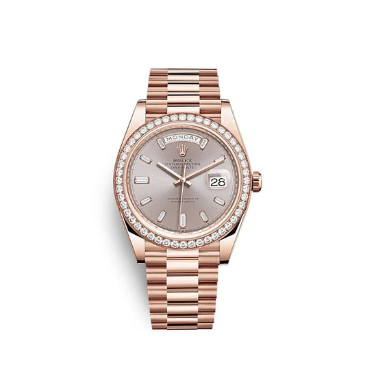 Day-Date 40 Everose gold Ref# 228345RBR-0007