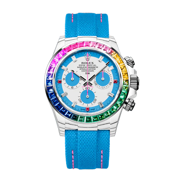 Diw Daytona quartz fiber rainbow s 40mm carbon