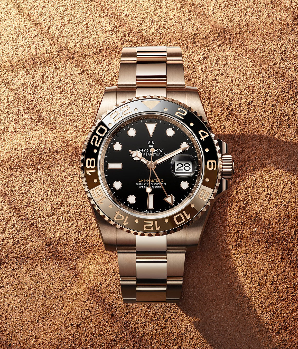GMT-Master II Rootbeer, 18k Everose gold, 40mm, Ref# 126715chnr-0001