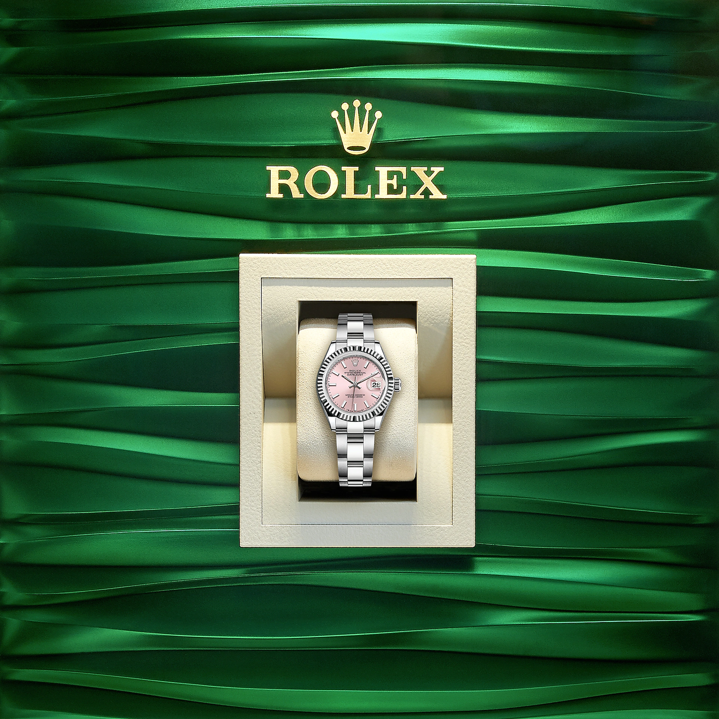 Lady-Datejust 28, Oystersteel and 18k White Gold, Ref# 279174-0002