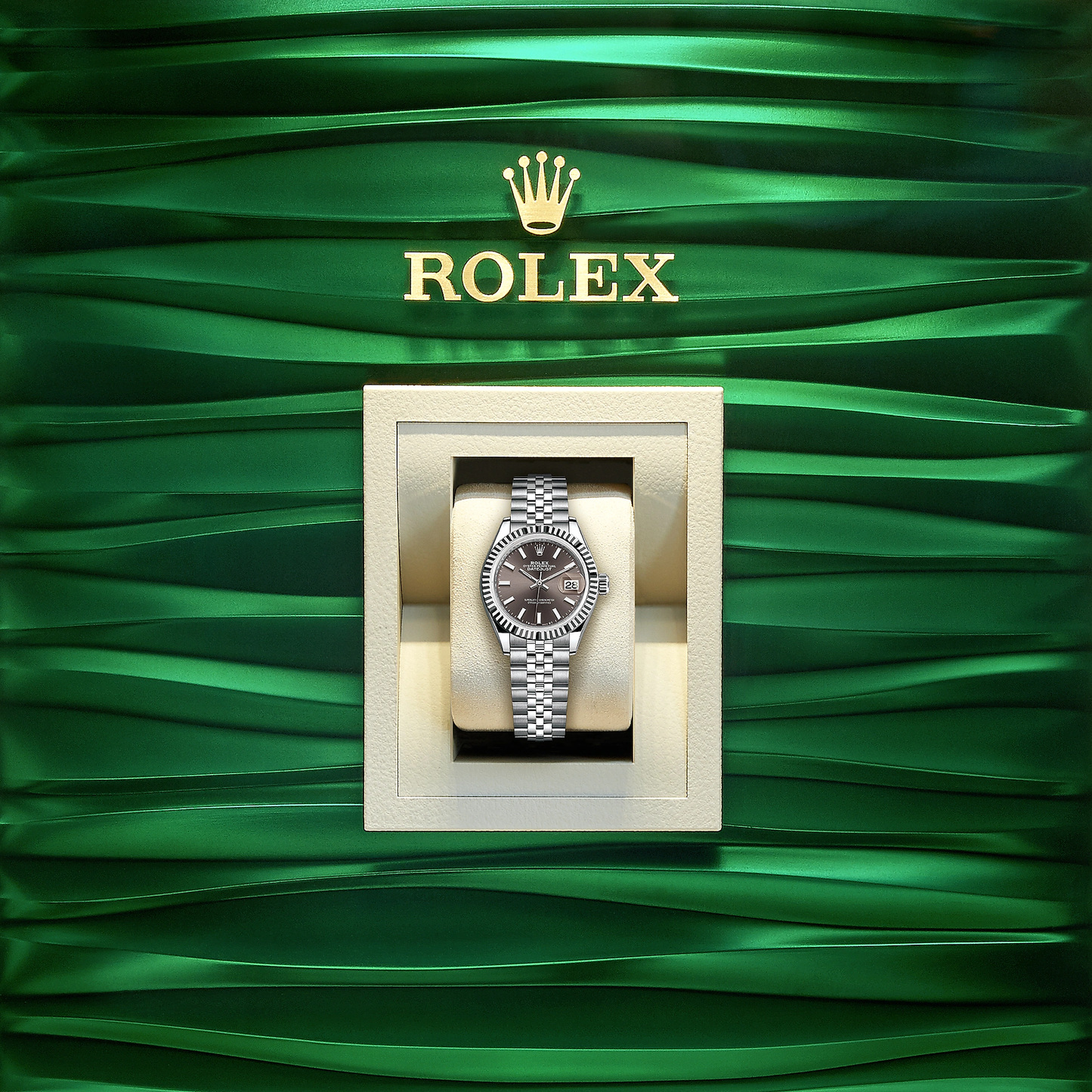 Lady-Datejust 28, Oystersteel and 18k White Gold, Ref# 279174-0011