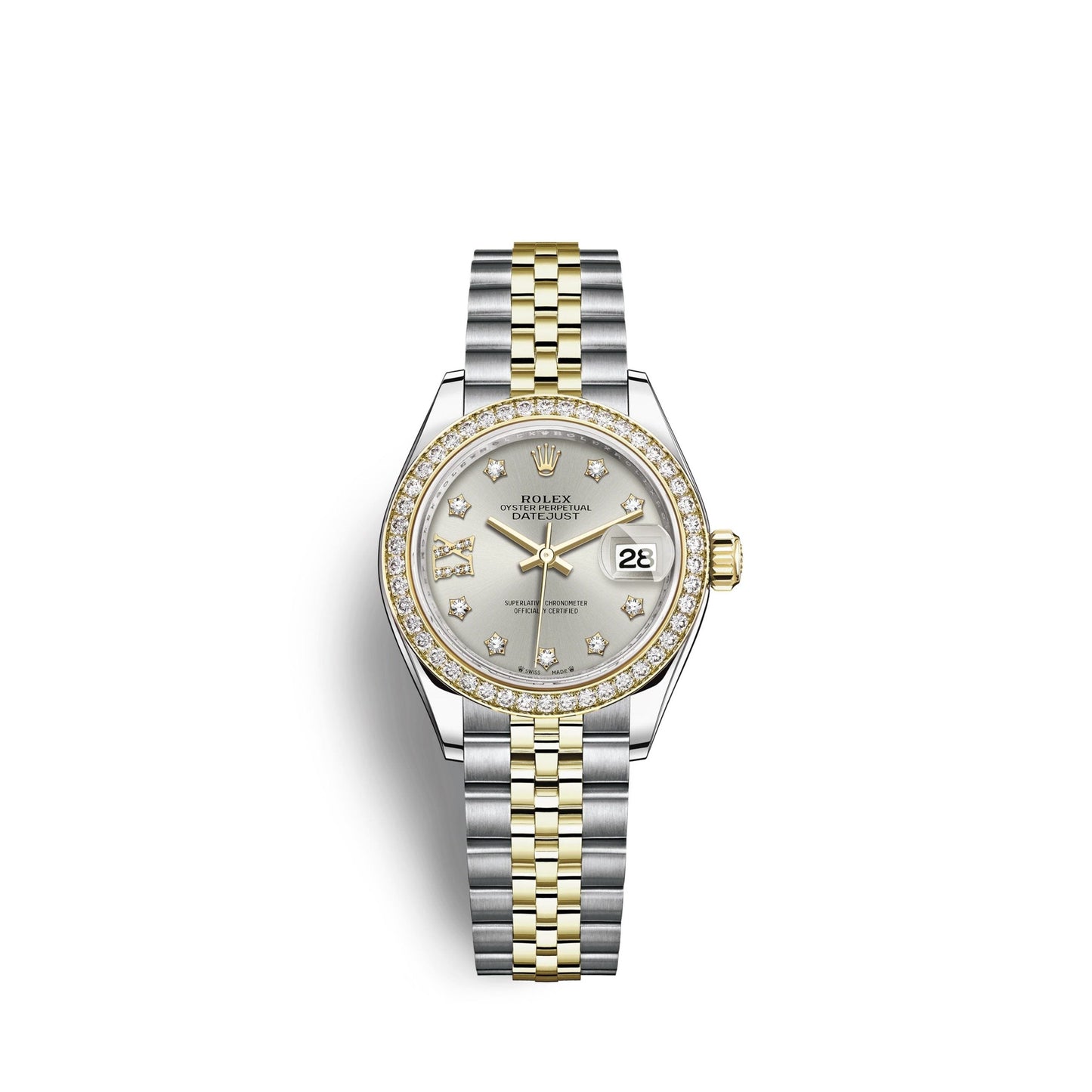Lady-Datejust 28, Oystersteel and 18k Yellow Gold, Ref# 279383RBR-0003
