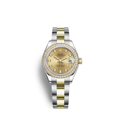 Lady-Datejust 28, Oystersteel and 18k Yellow Gold, Ref# 279383RBR-0012